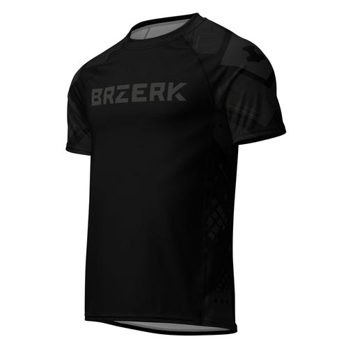 Front Brzerk Rash Guard With Thors Hammer Mjölner on the Shoulders