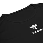 Black shirt with a white BRZERK logo