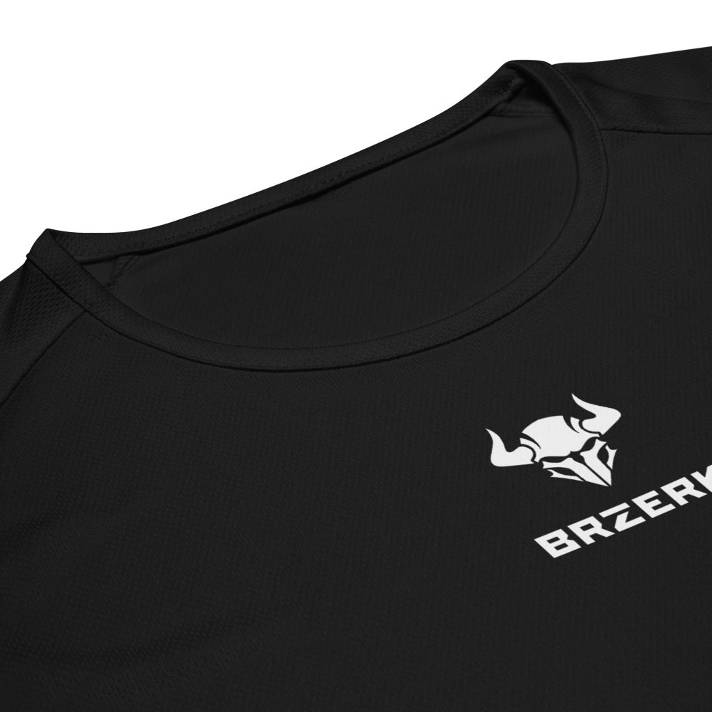 Black shirt with a white BRZERK logo